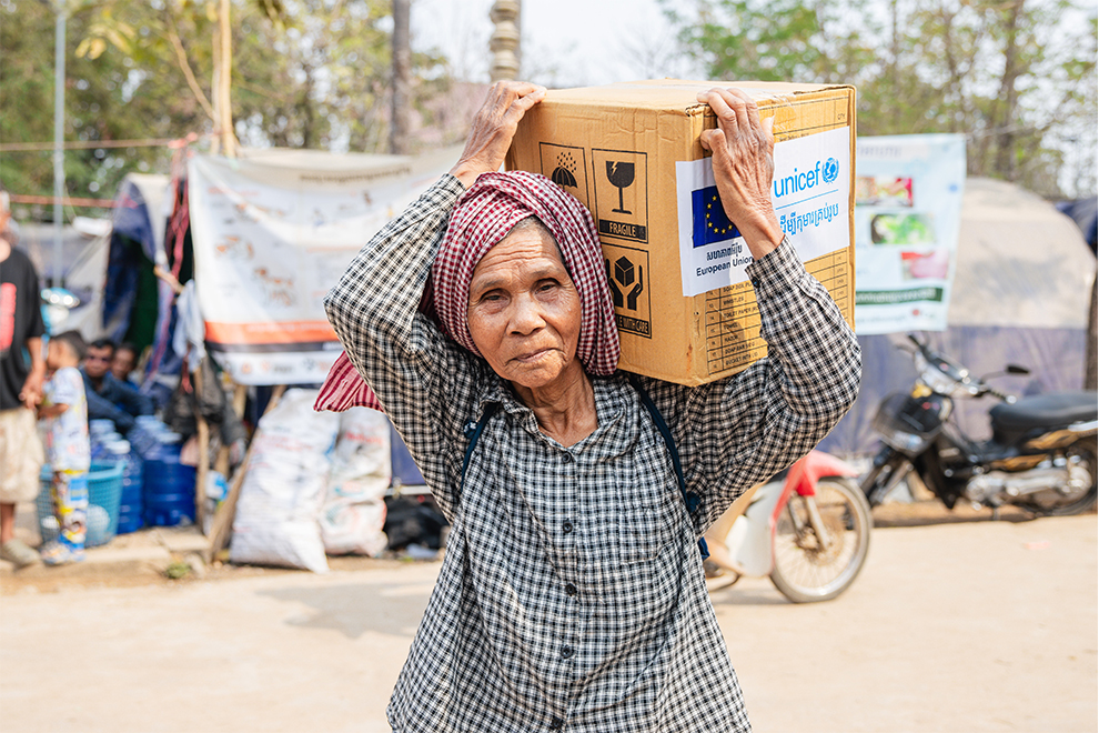 EU, UNICEF delivering lifesaving aid to 15K displaced Cambodians